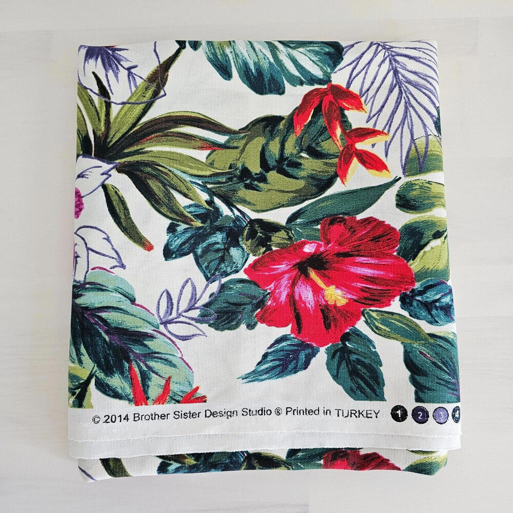 Brother Sister Design Studio 2014 Tropical Hibiscus Upholstery Fabric 56x46"W